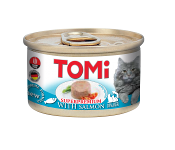 Tomi пастет за котка 85г - сьомга
